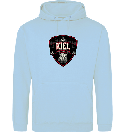 Ice Blue Printed Hoody Front