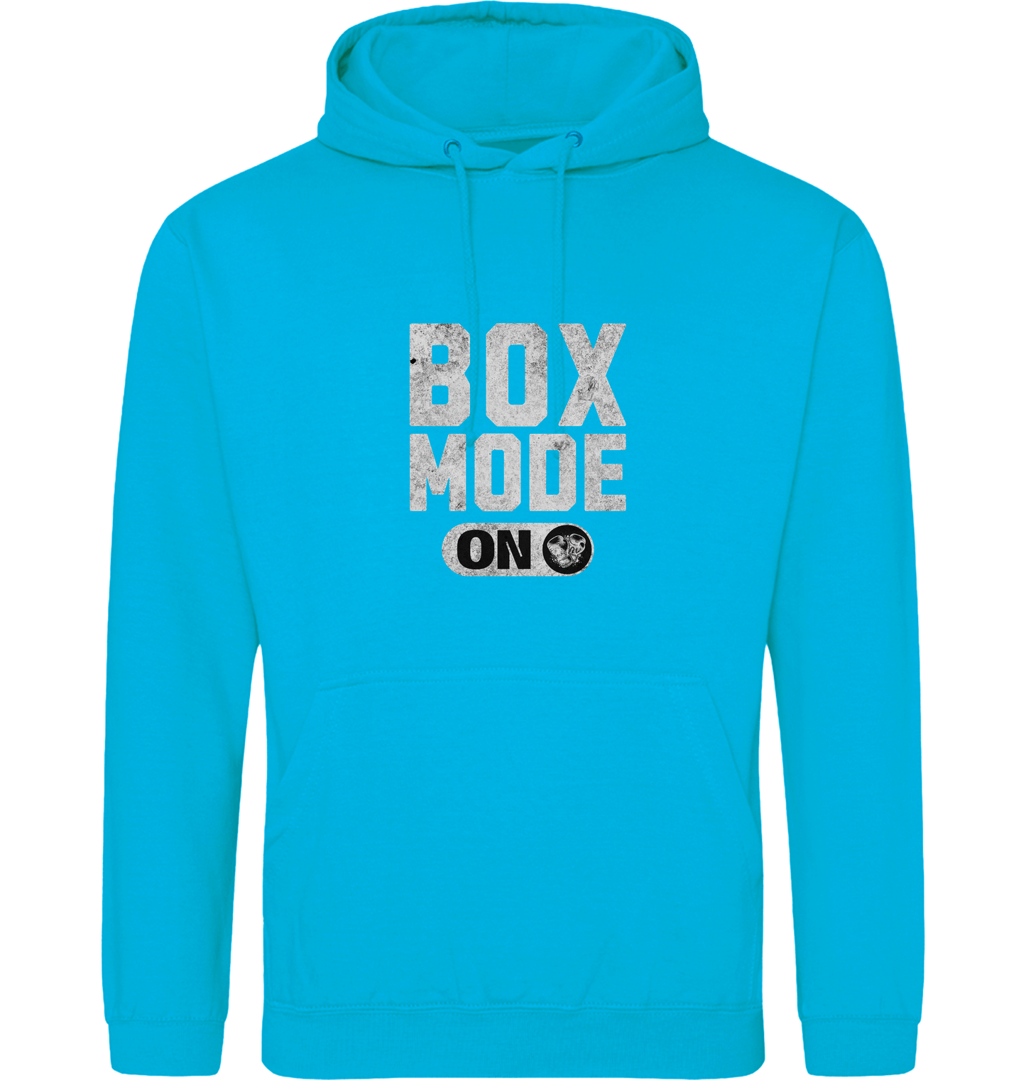 Hawaiian Blue Printed Hoody Front