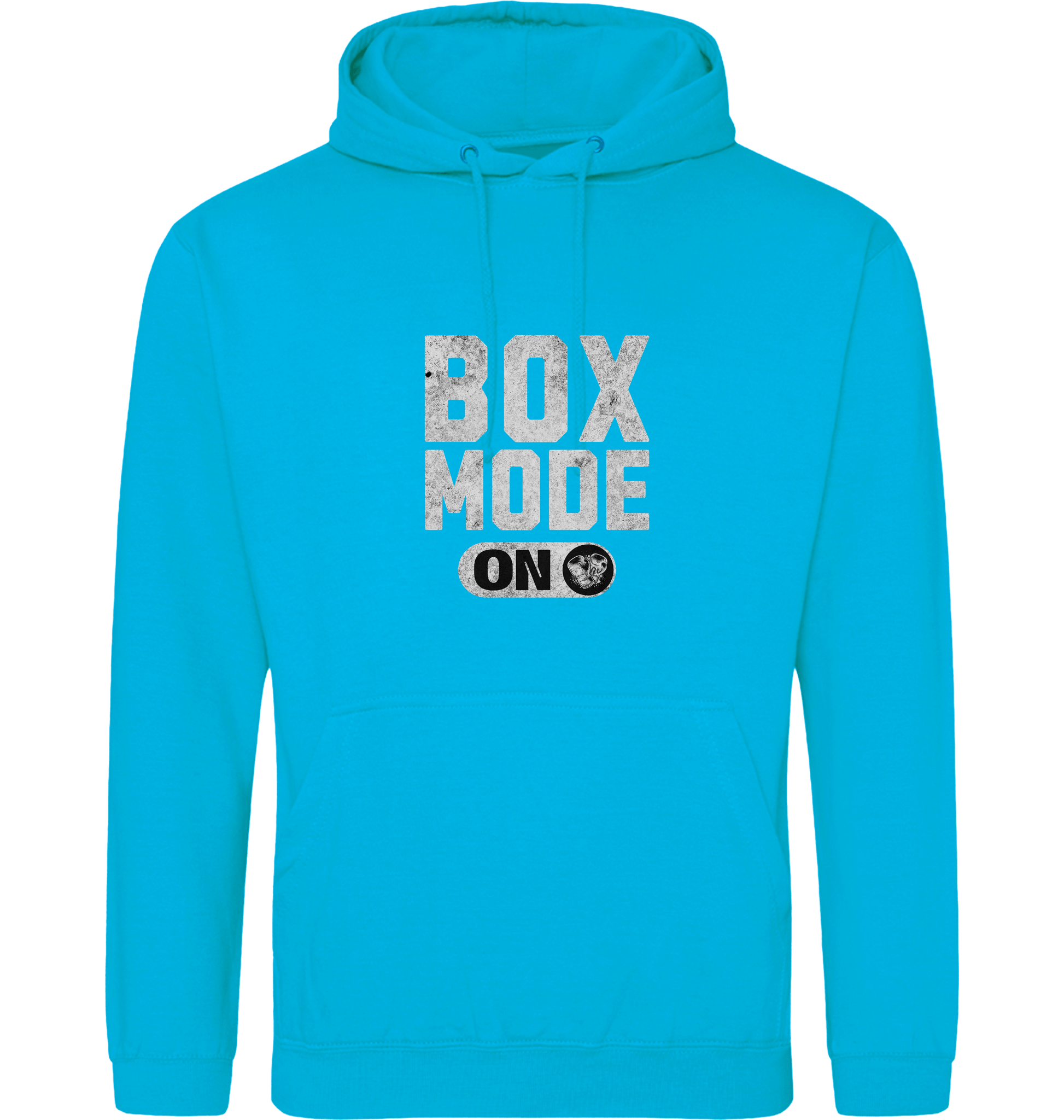 Hawaiian Blue Printed Hoody Front