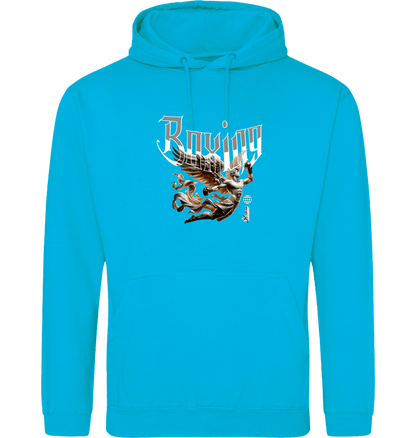Hawaiian Blue Printed Hoody Front