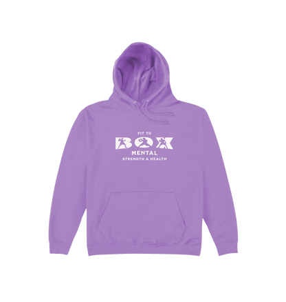 Digital Lavender Printed Hoody Front