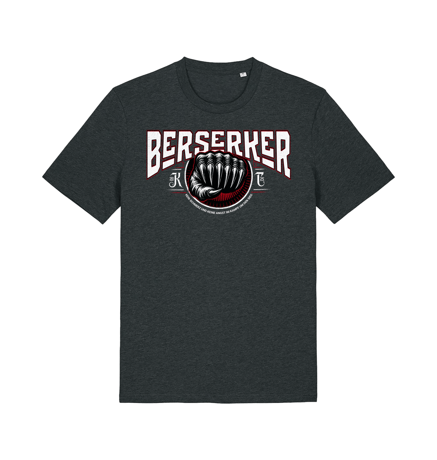 Dark Heather Grey Printed T-shirt Front
