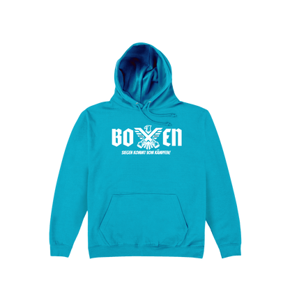 Turquoise Surf Printed Hoody Front