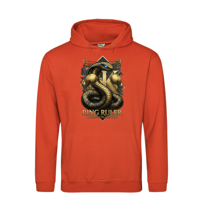 Burnt Orange Printed Hoody Front