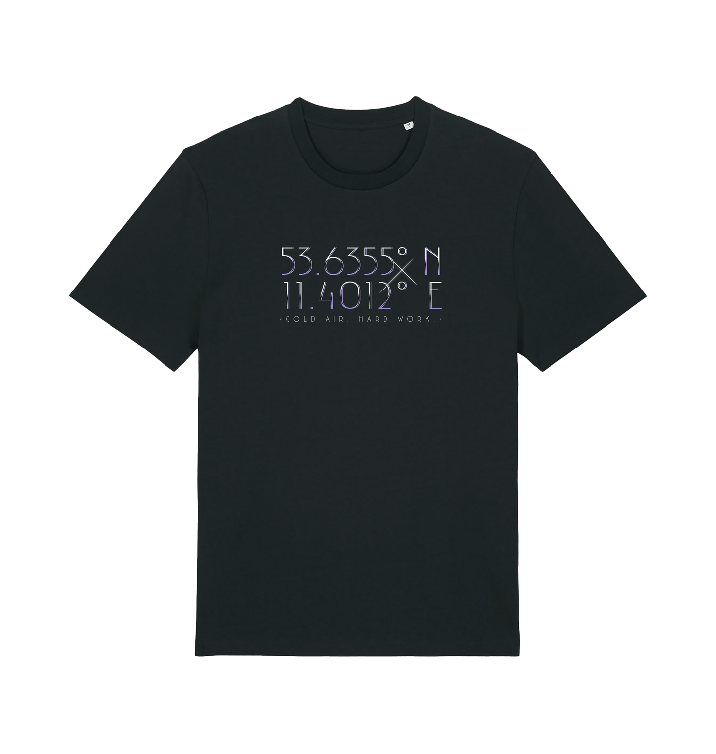 Black Printed T-shirt Front
