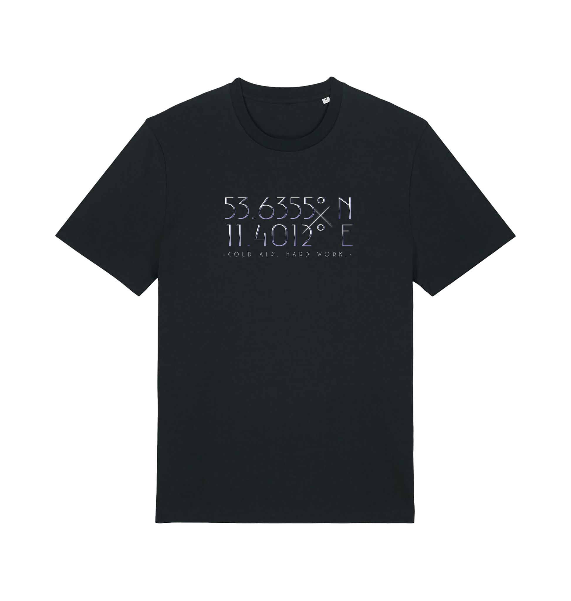 Black Printed T-shirt Front