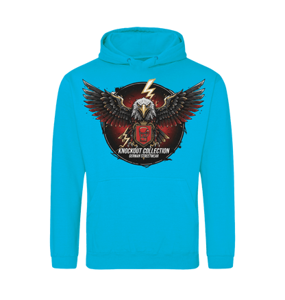 Hawaiian Blue Printed Hoody Front
