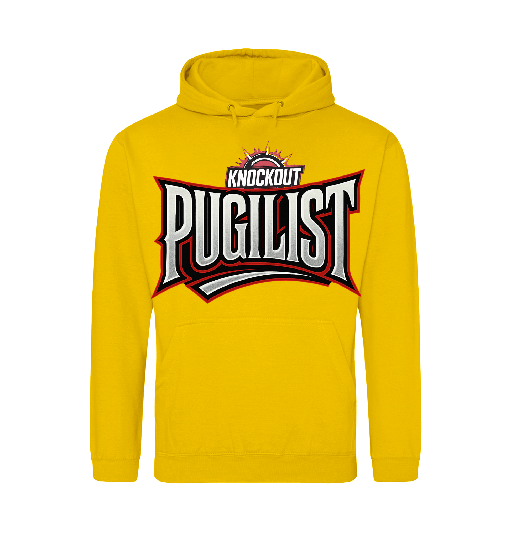 Gold Printed Hoody Front
