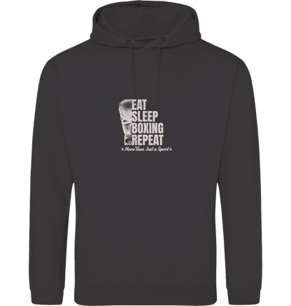 Storm Grey Printed Hoody Front