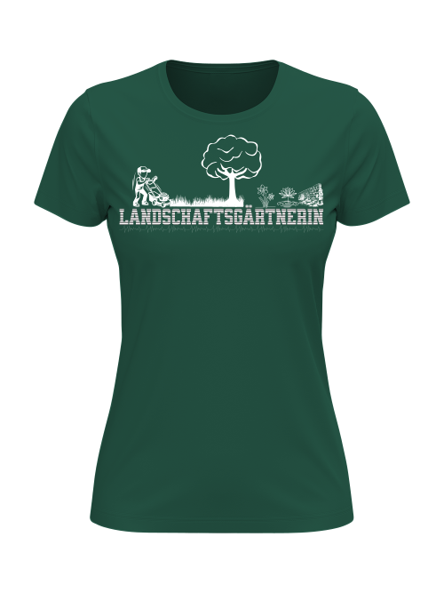 T-Shirt  Landschaftsgärtnerin | T-Shirt Gärtnerin | Girlie Shirt Landschaftsgärtnerin