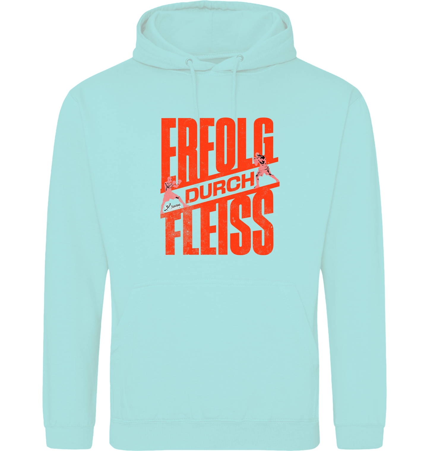Peppermint Printed Hoody Front