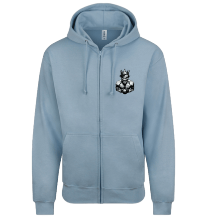 Sky Blue Zip hoody Front