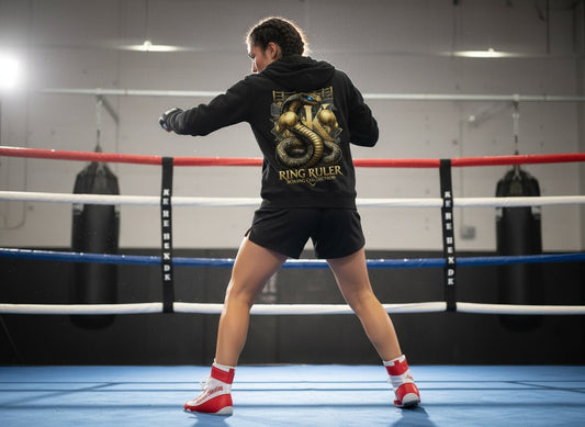 Ladies Short Oversized Zip Jacke Boxen | Ring Ruler Bild 1 Knockout Collection Boxsport