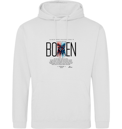 Arctic White Printed Hoody Front