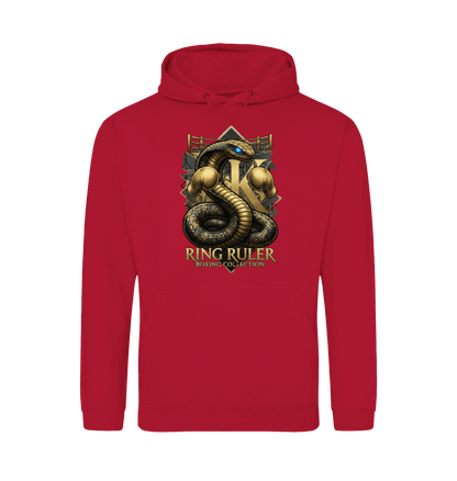 Fire Red Printed Hoody Front
