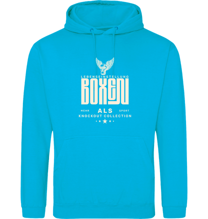 Hawaiian Blue Printed Hoody Front