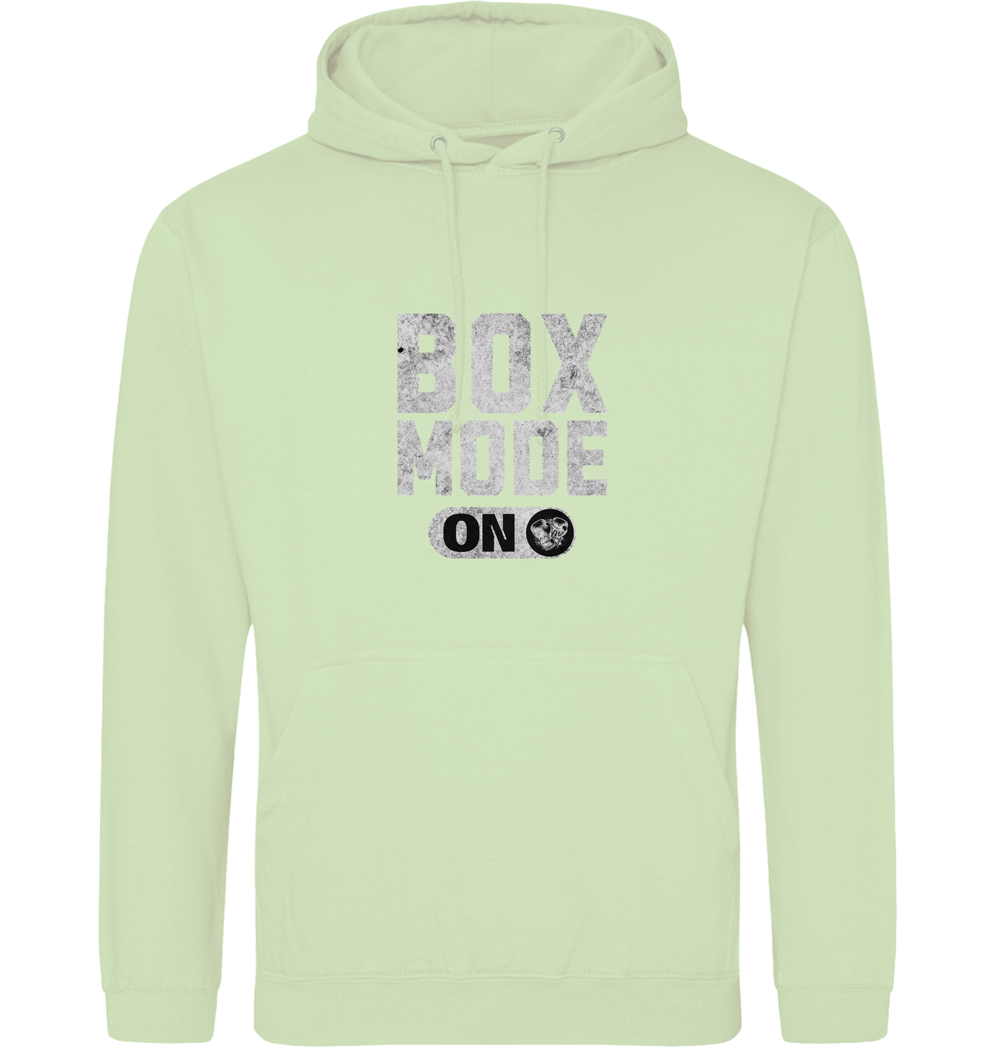 Pistachio Green Printed Hoody Front