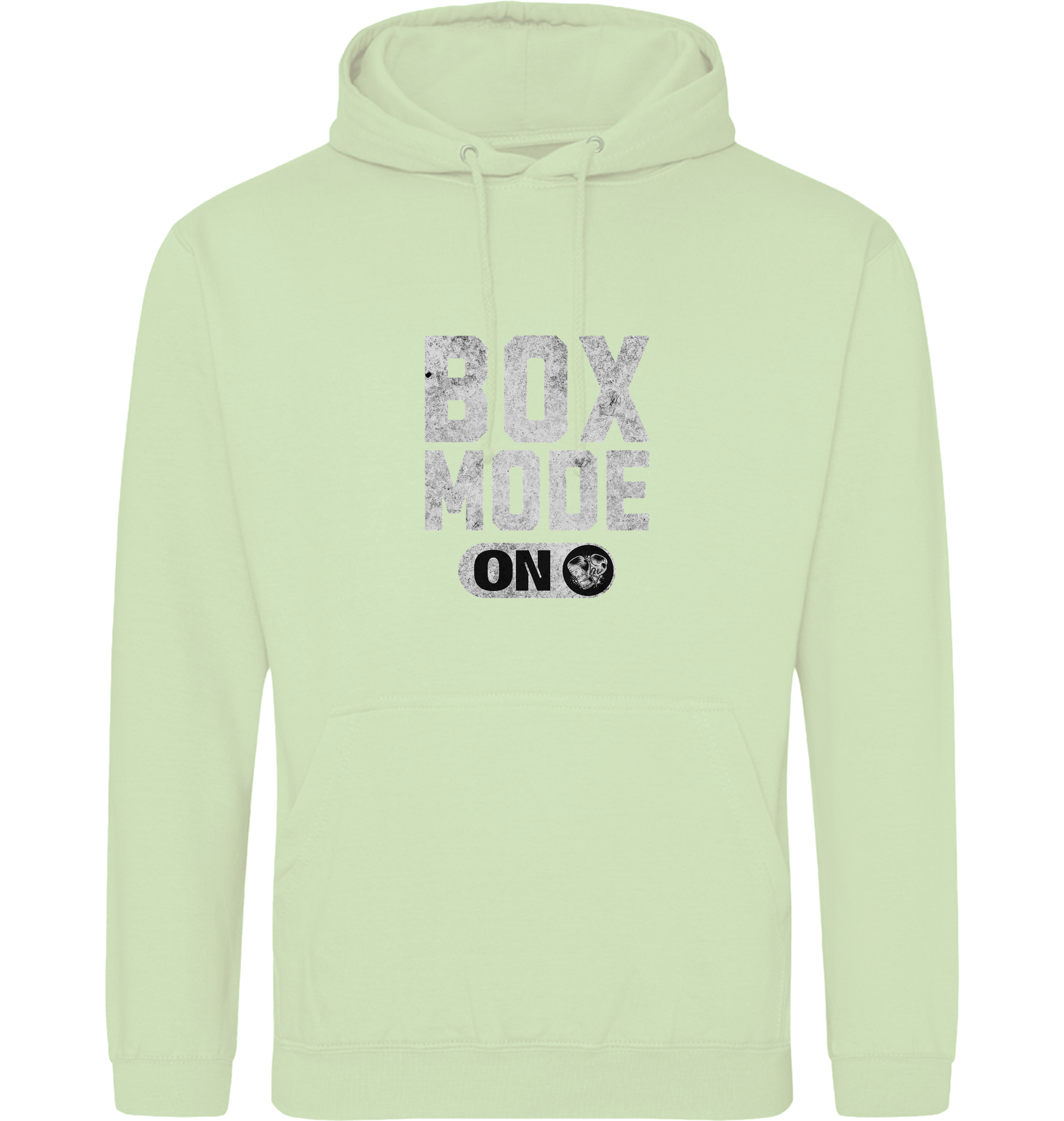 Pistachio Green Printed Hoody Front