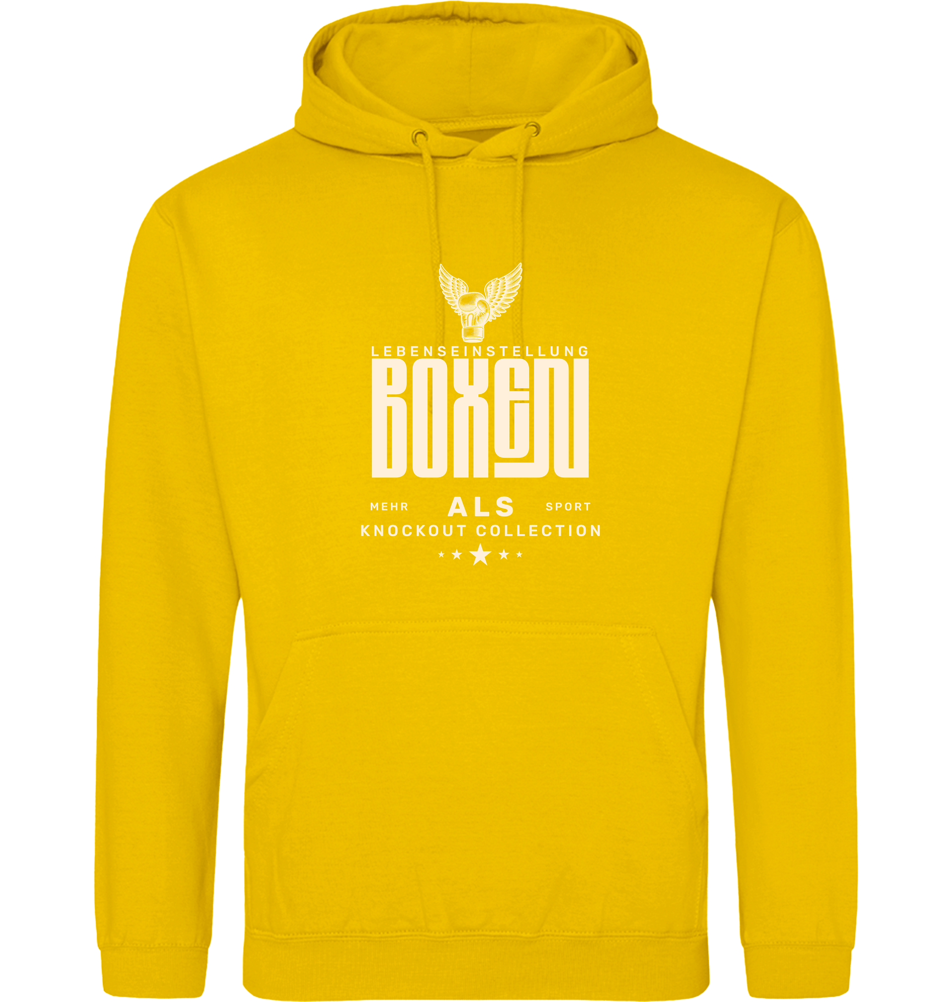 Gold Printed Hoody Front