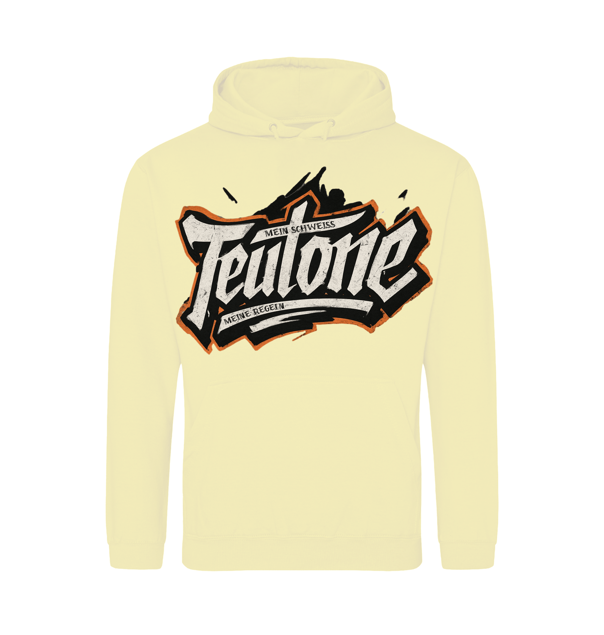Sherbet Lemon Printed Hoody Front
