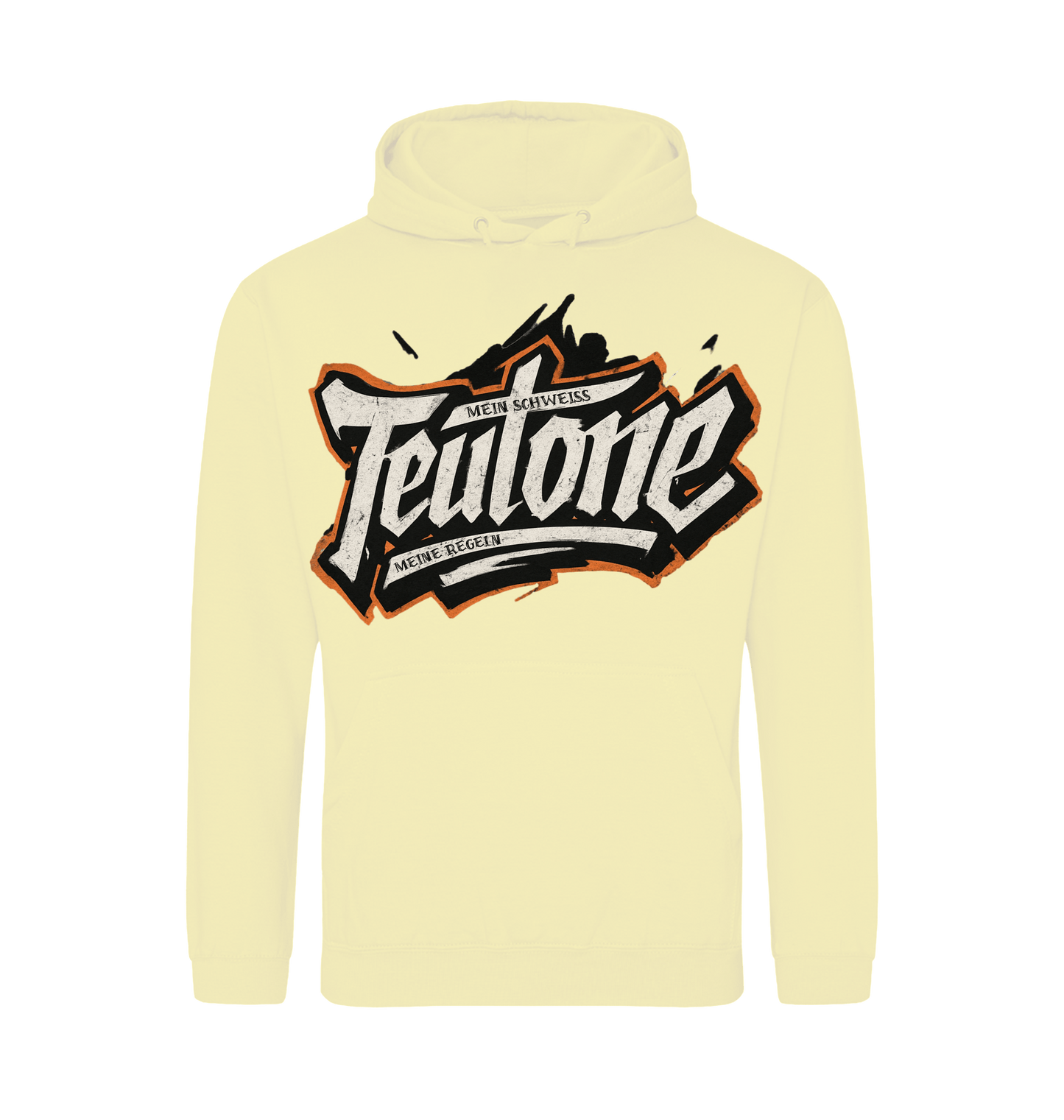 Sherbet Lemon Printed Hoody Front