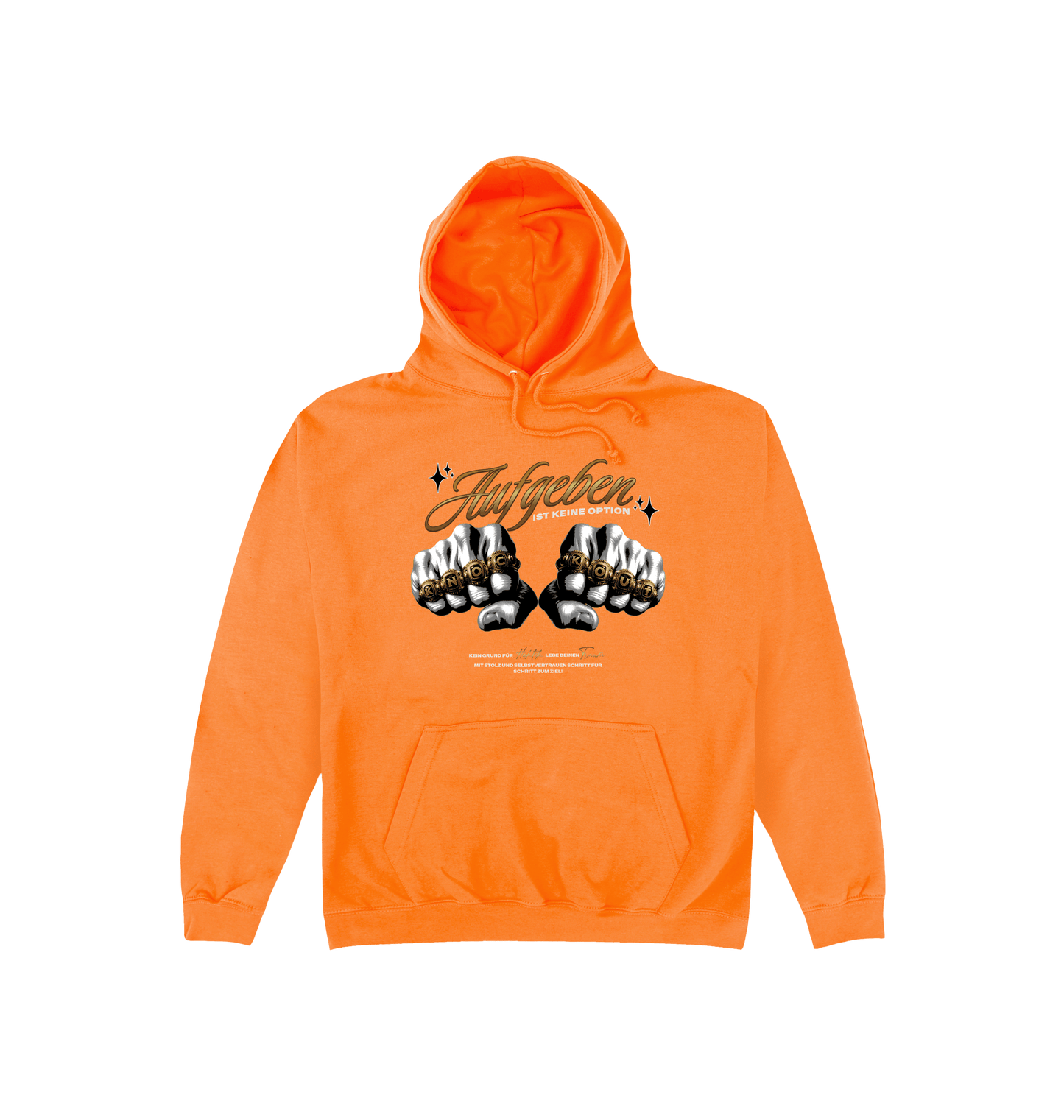 Orange Crush Printed Hoody Front