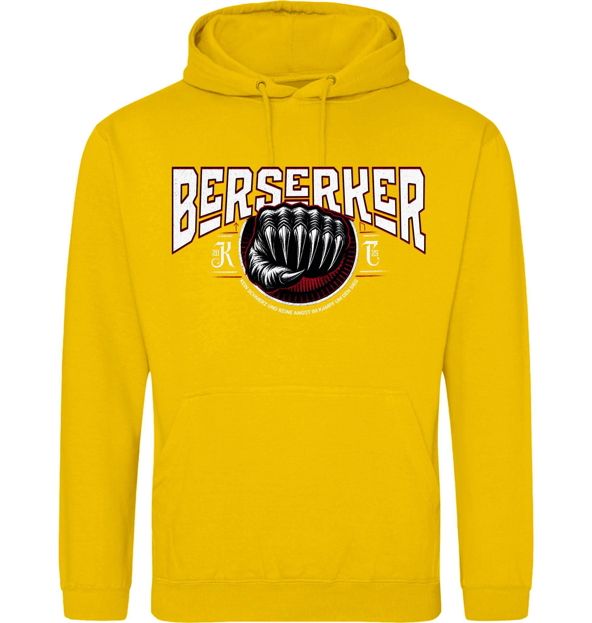 Gold Printed Hoody Front