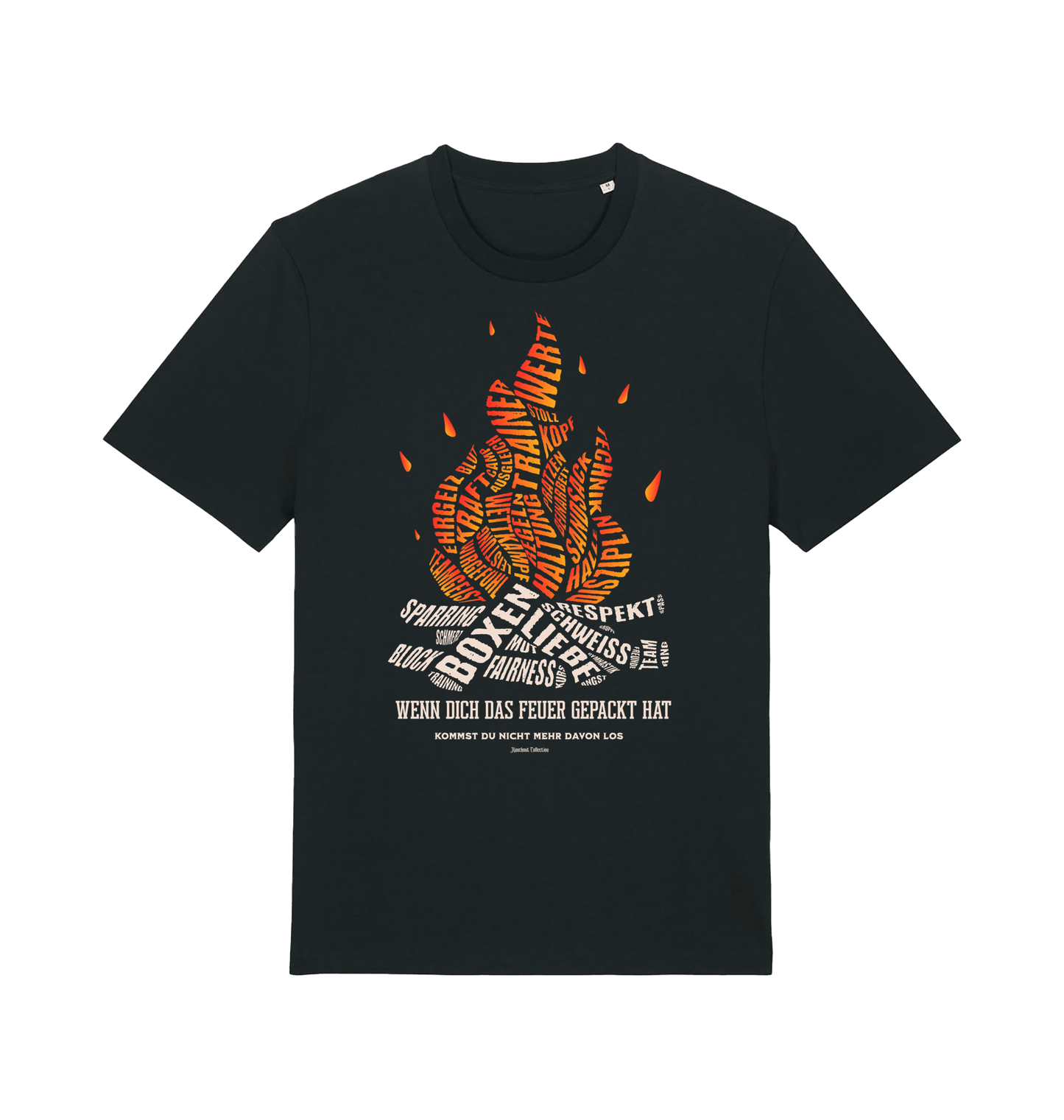 Black Printed T-shirt Front