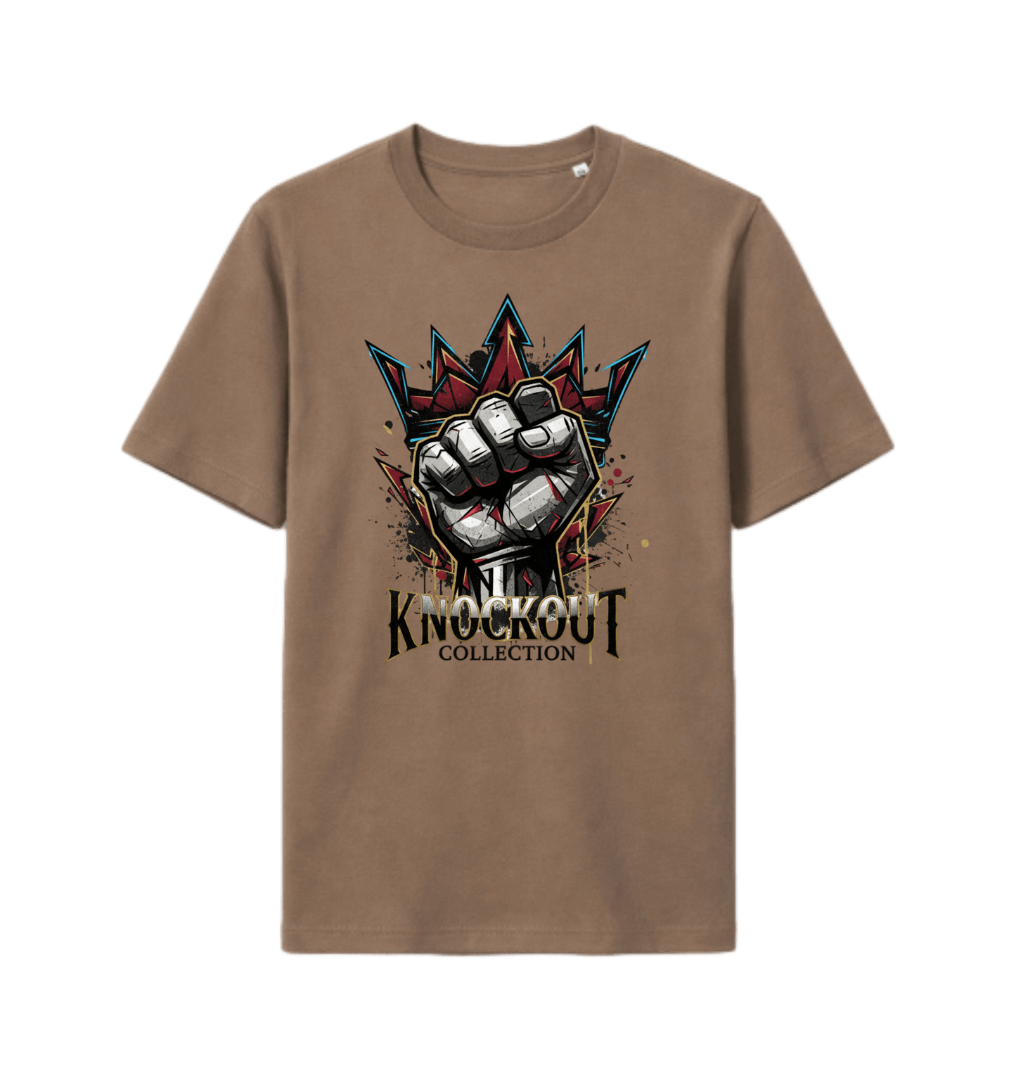 mocha Printed T-shirt Front