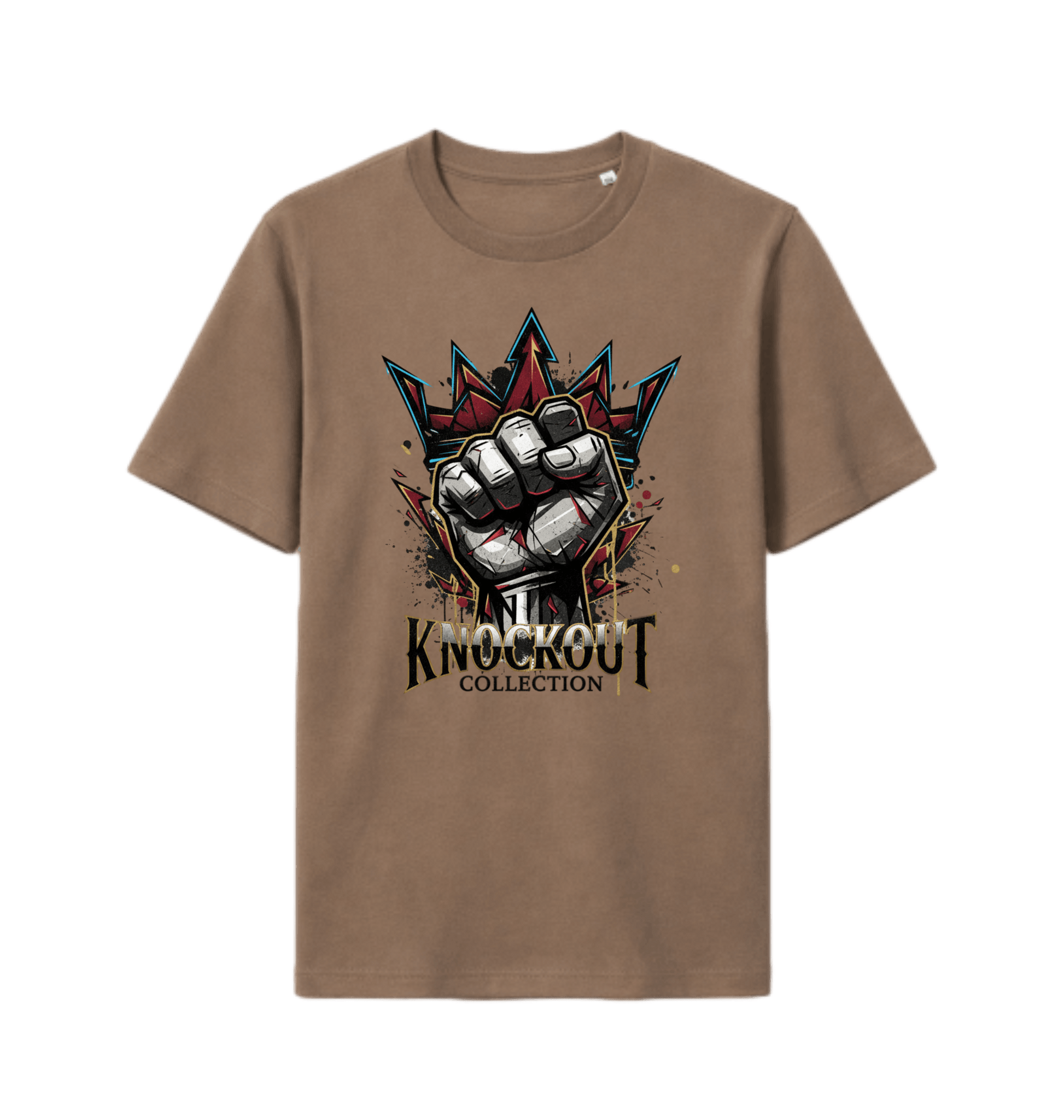 mocha Printed T-shirt Front