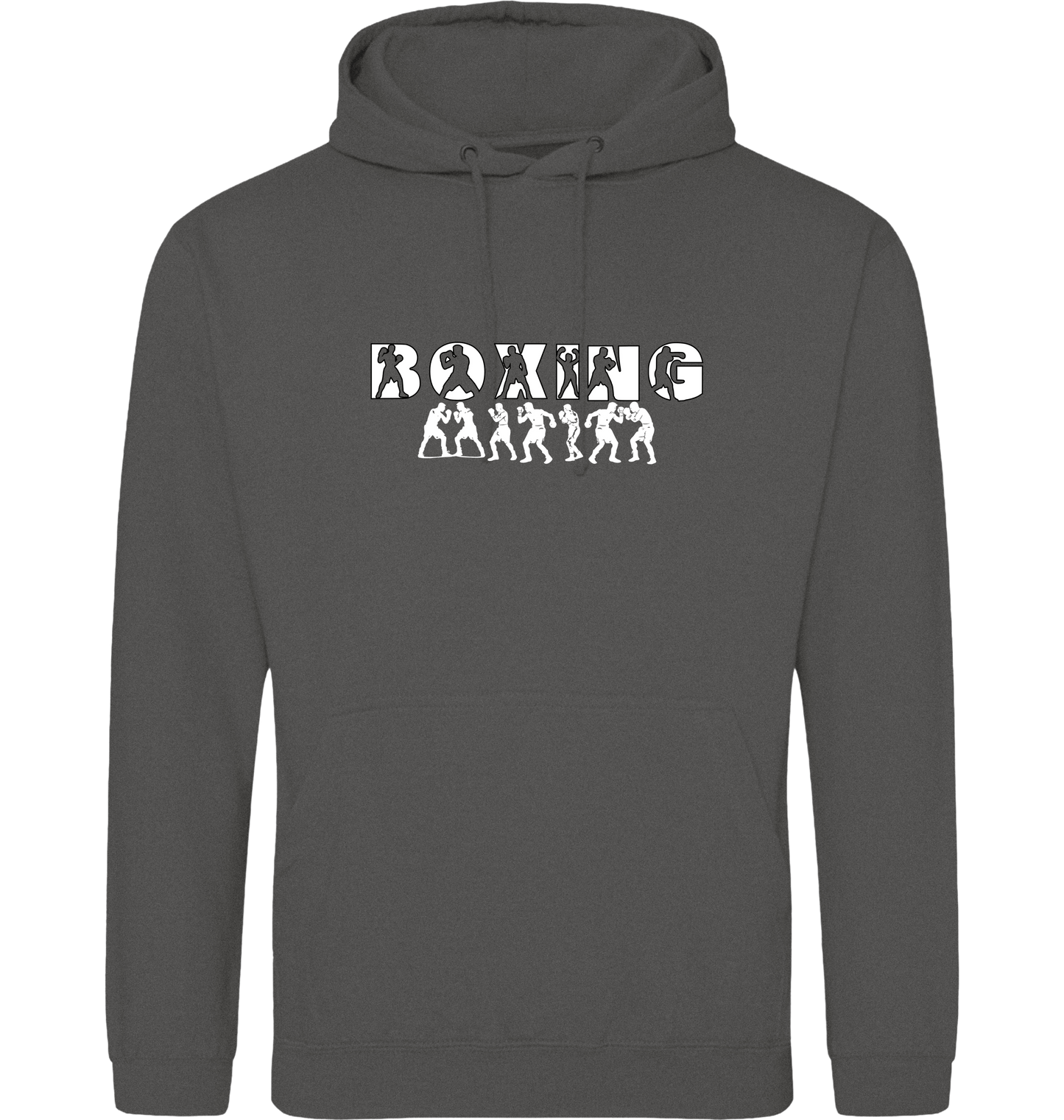 Charcoal Printed Hoody Front