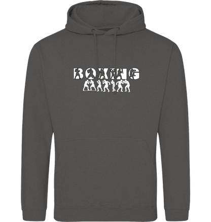 Charcoal Printed Hoody Front