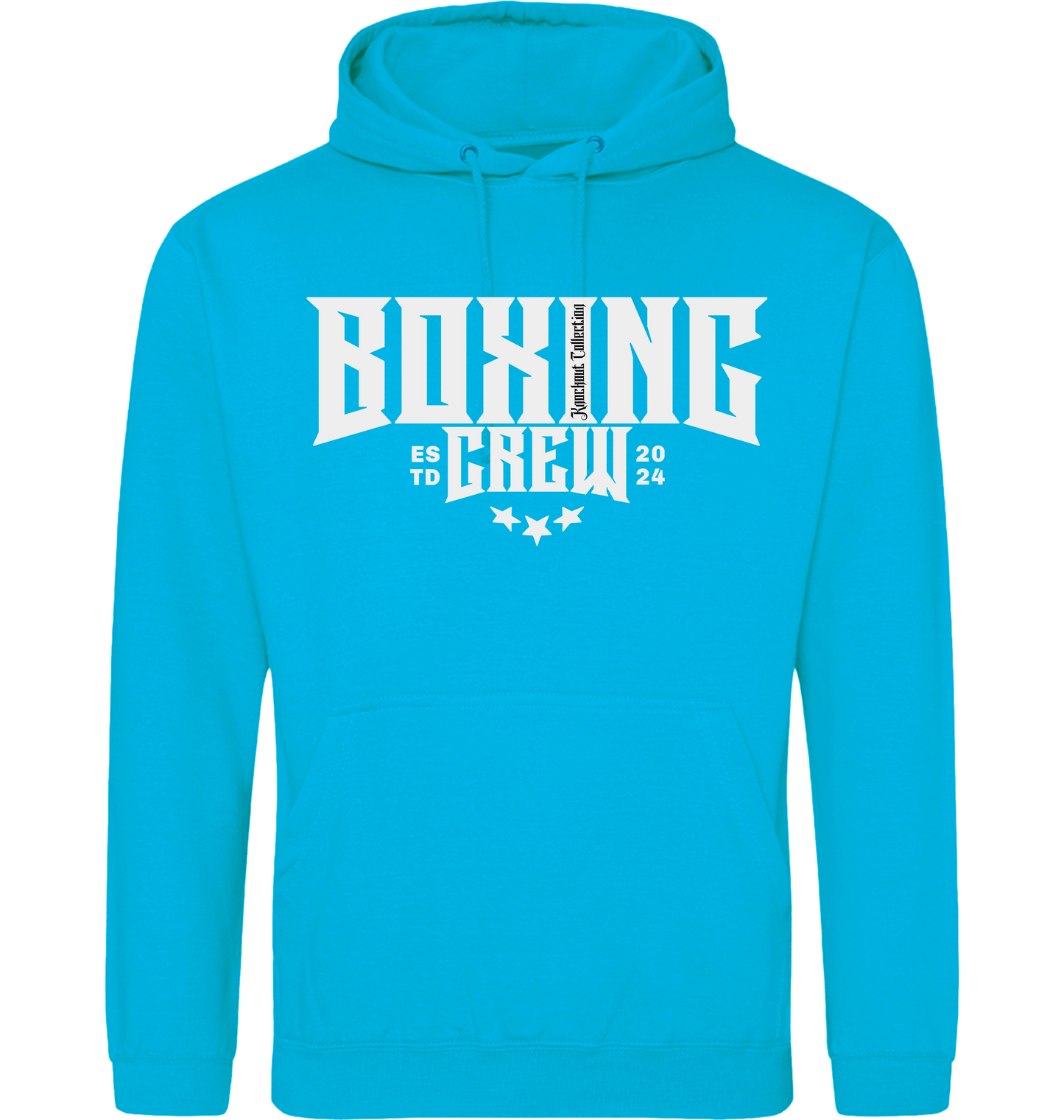 Hawaiian Blue Printed Hoody Front