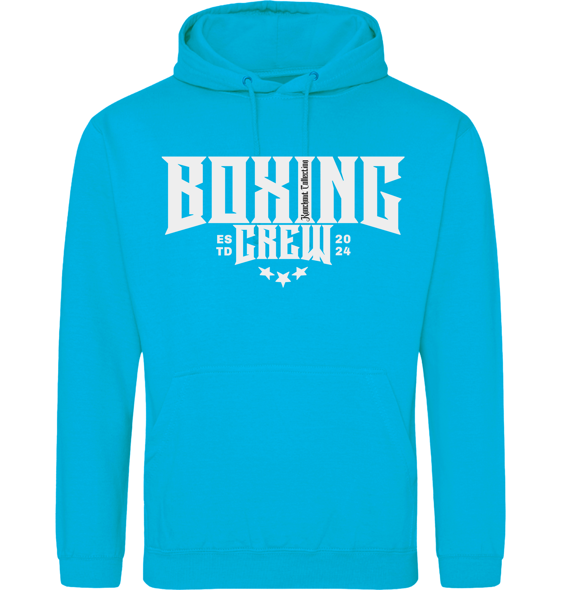Hawaiian Blue Printed Hoody Front