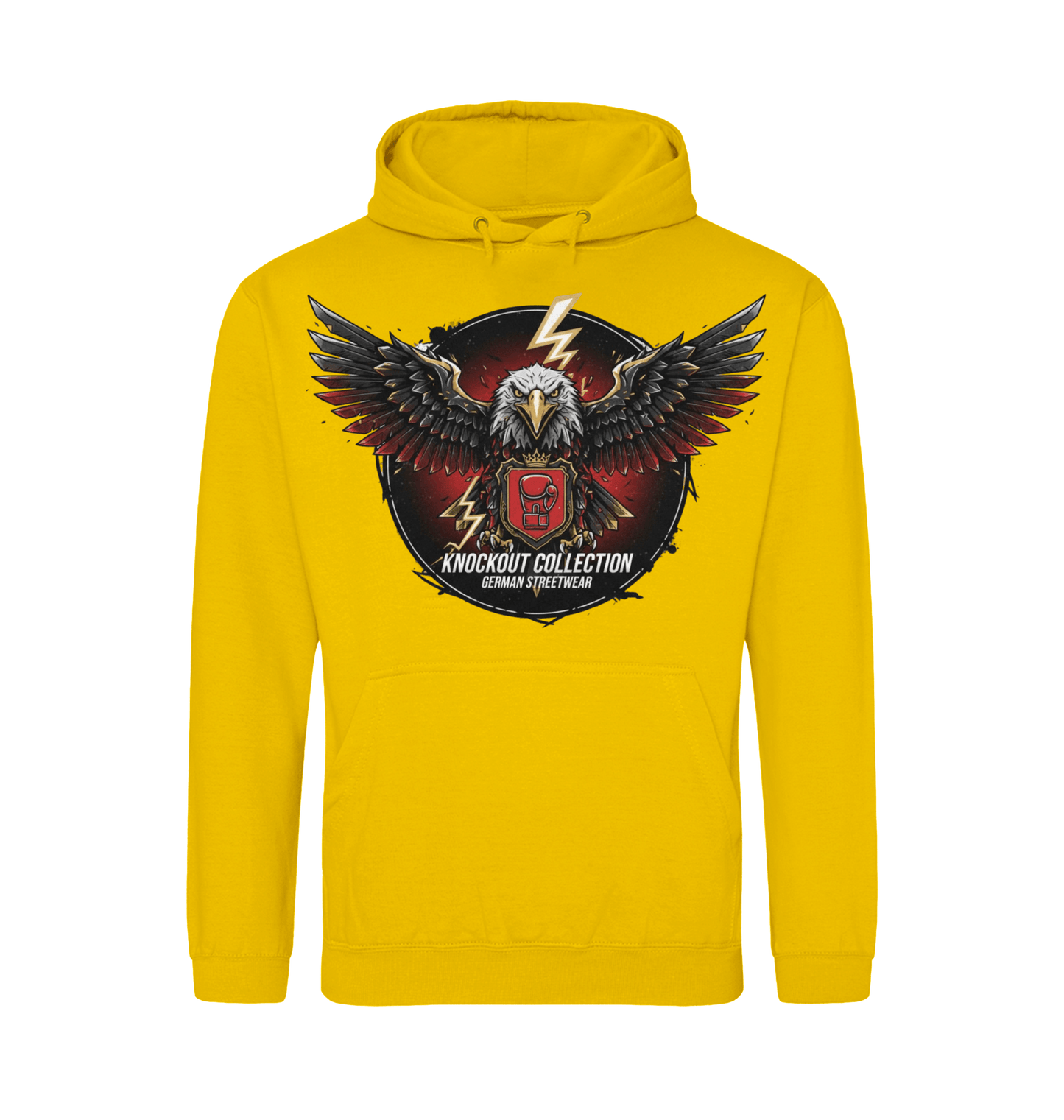 Gold Printed Hoody Front
