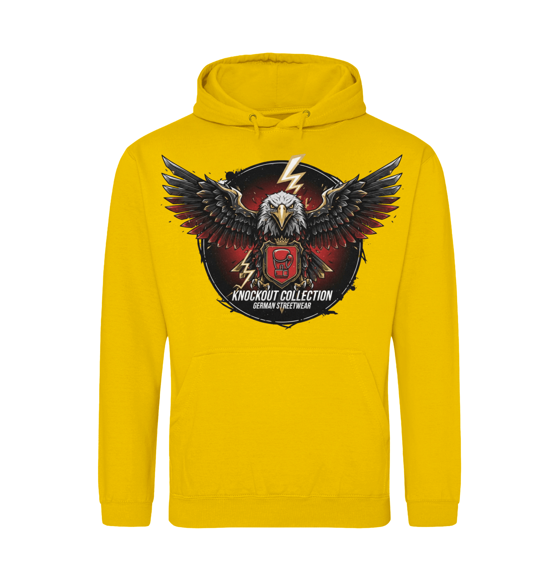 Gold Printed Hoody Front