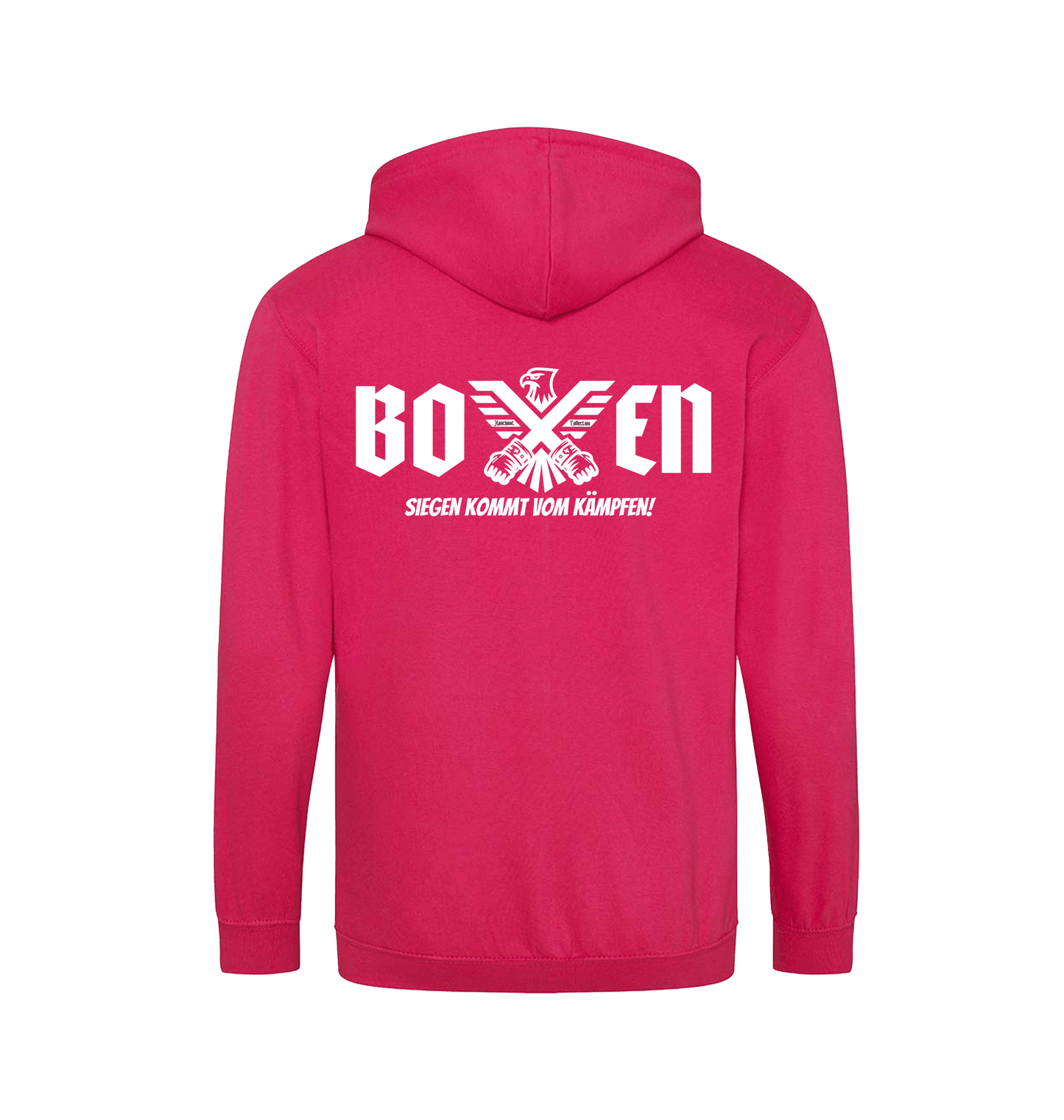 Hot Pink Zip hoody Back