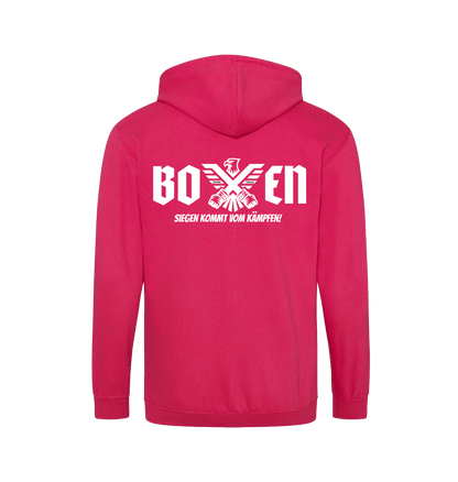 Hot Pink Zip hoody Back