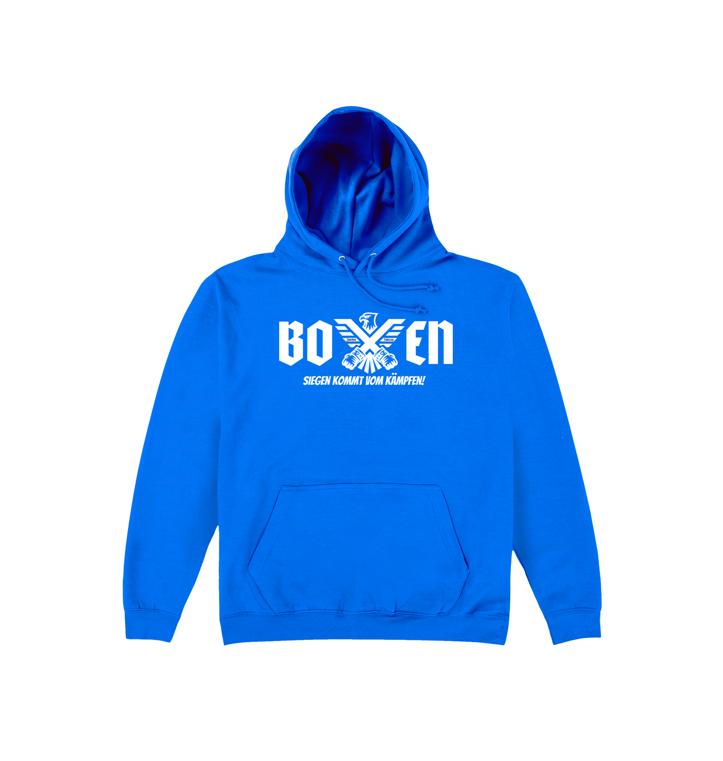 Royal Blue Printed Hoody Front