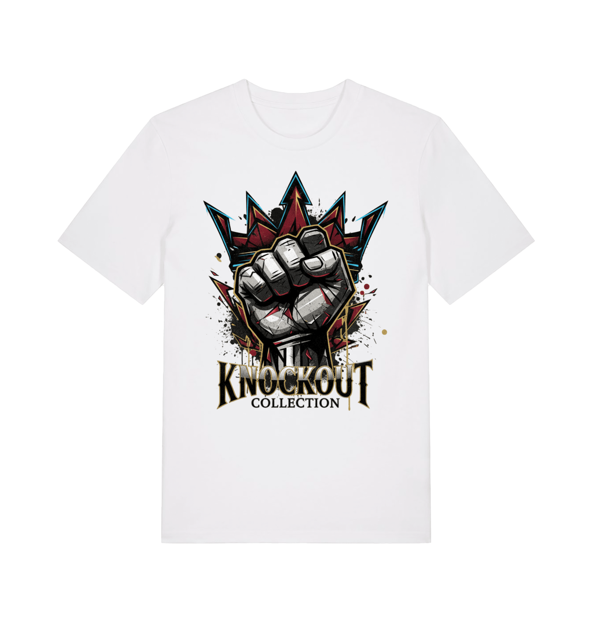 White Printed T-shirt Front