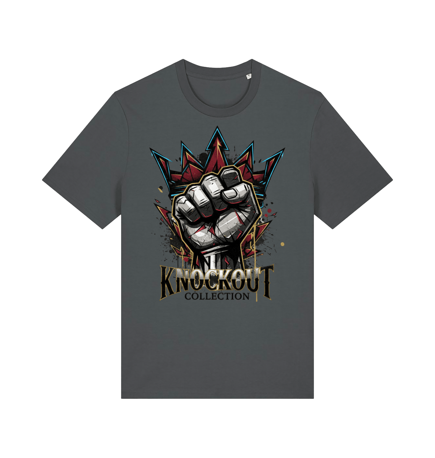 Anthracite Printed T-shirt Front