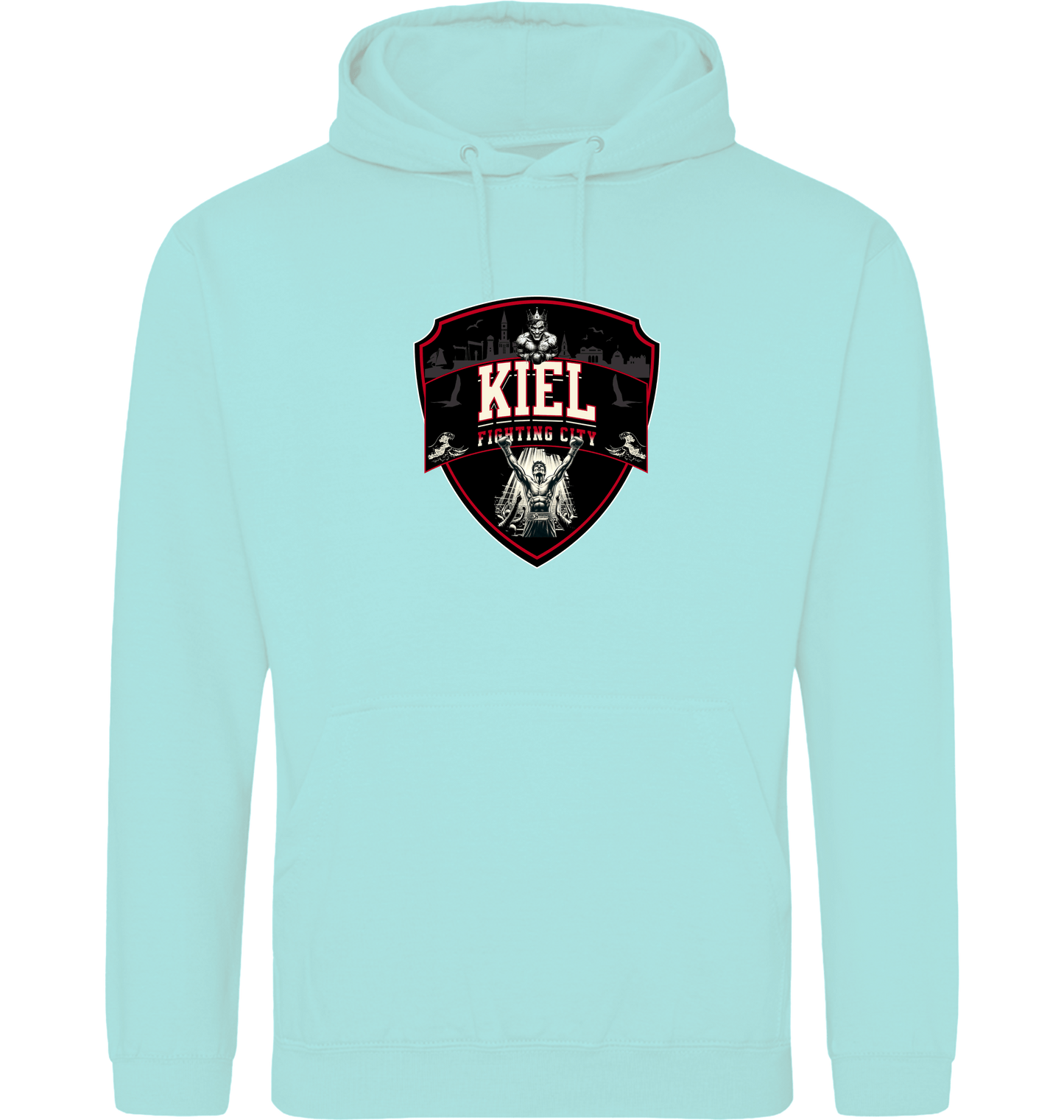 Peppermint Printed Hoody Front