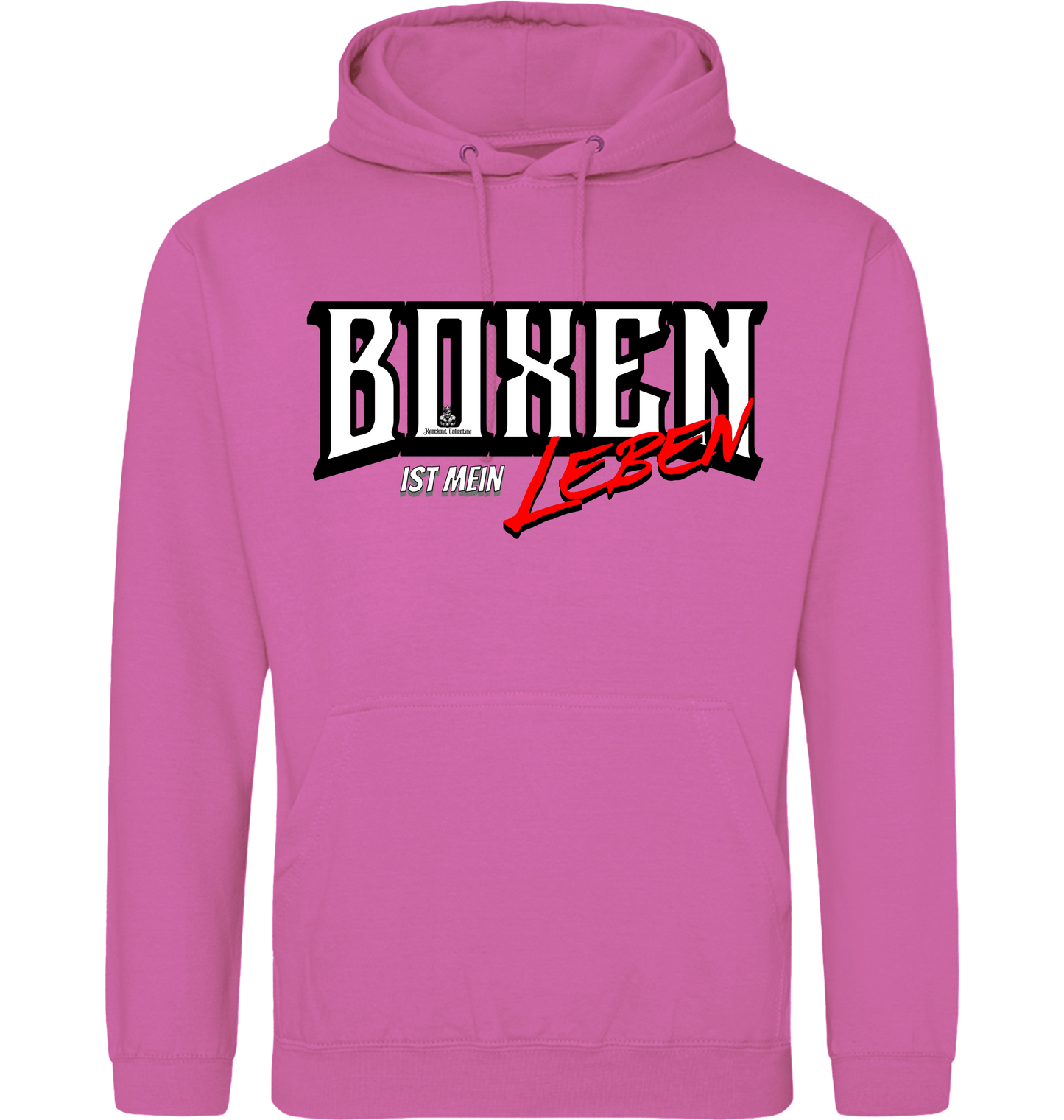 Candyfloss Pink Printed Hoody Front