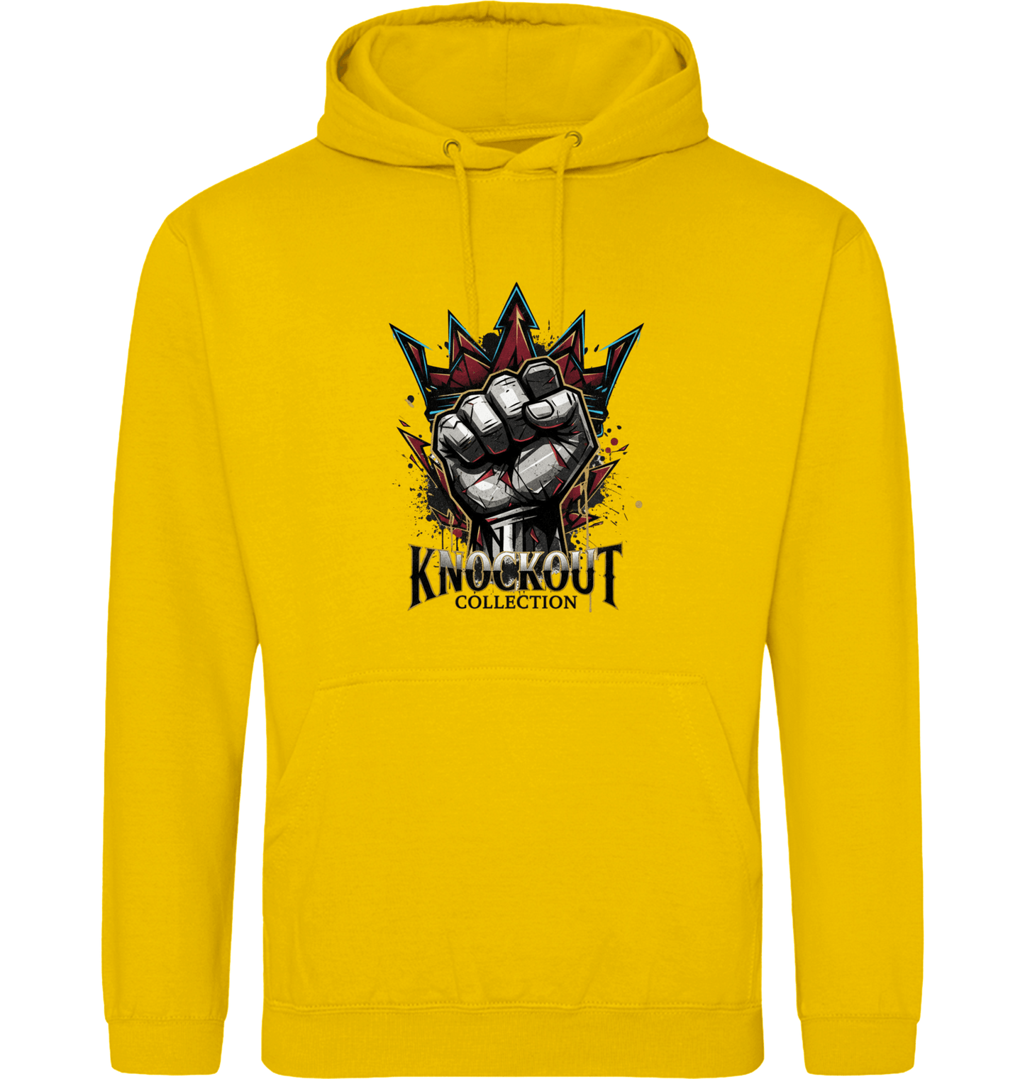 Gold Printed Hoody Front