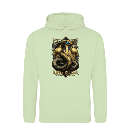Pistachio Green Printed Hoody Front