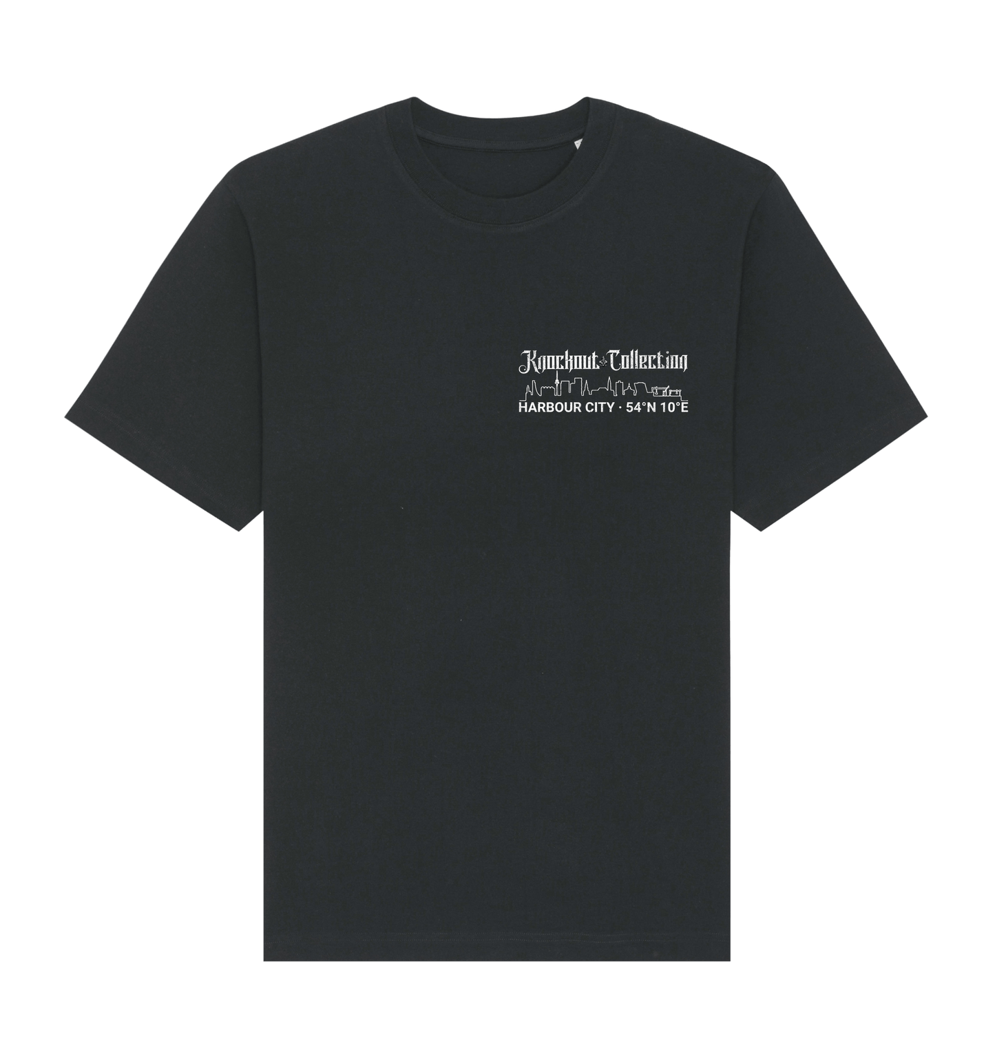 Black Printed T-shirt Front