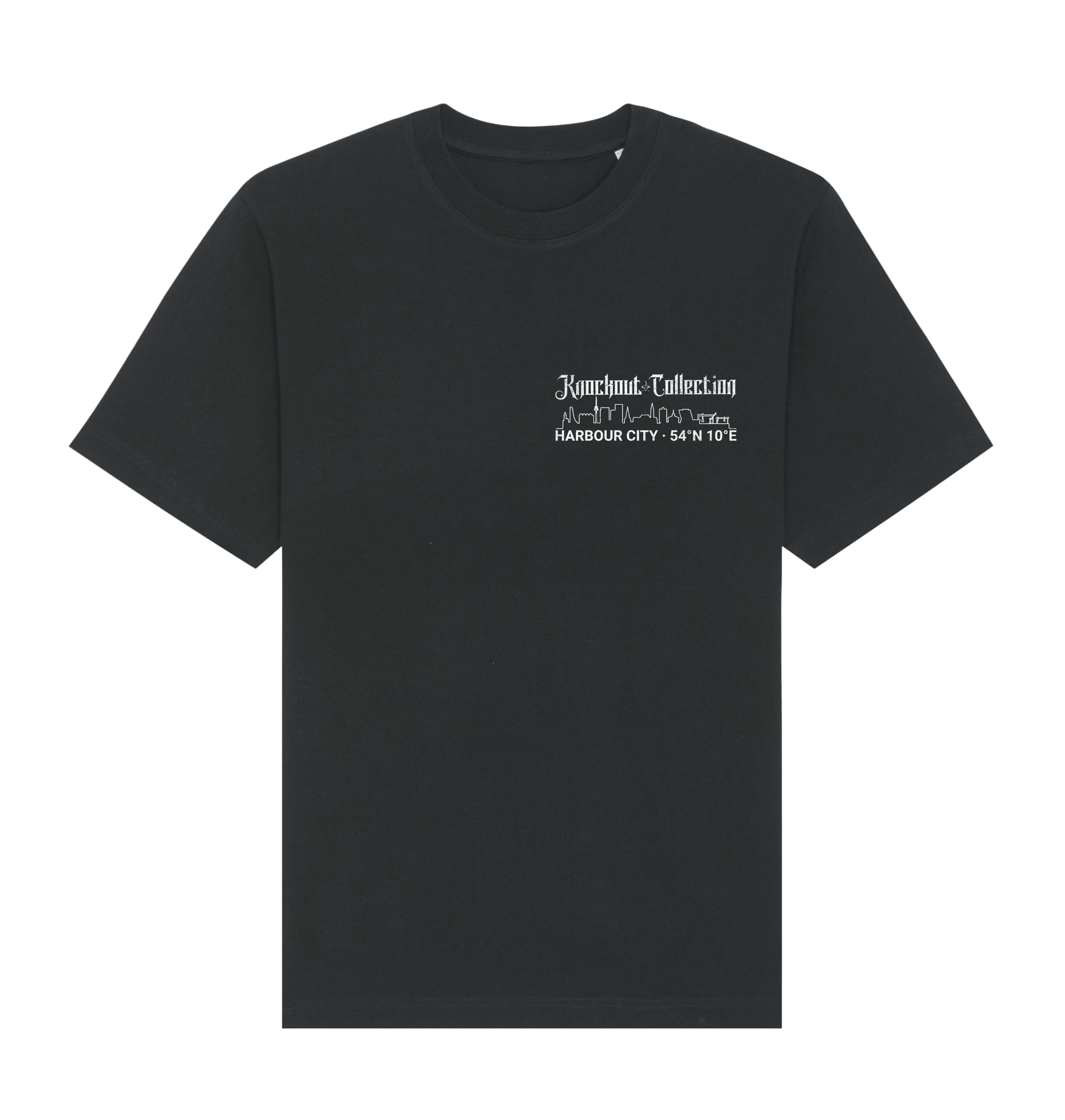 Black Printed T-shirt Front