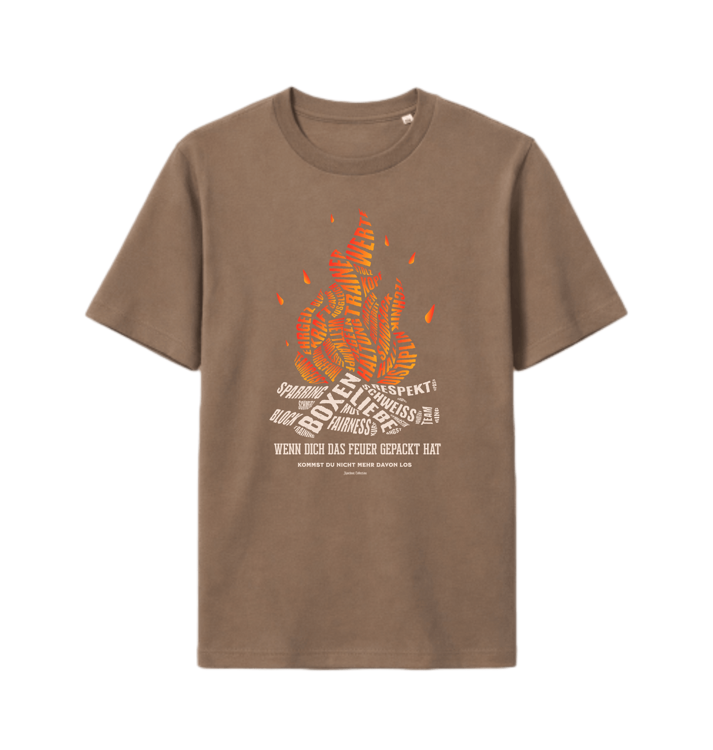 mocha Printed T-shirt Front