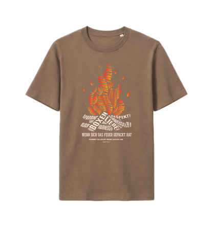mocha Printed T-shirt Front