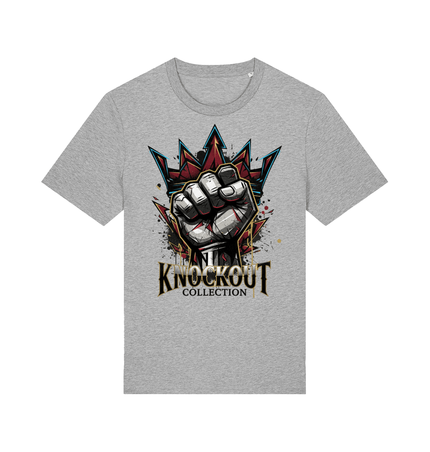 Heather Grey Printed T-shirt Front